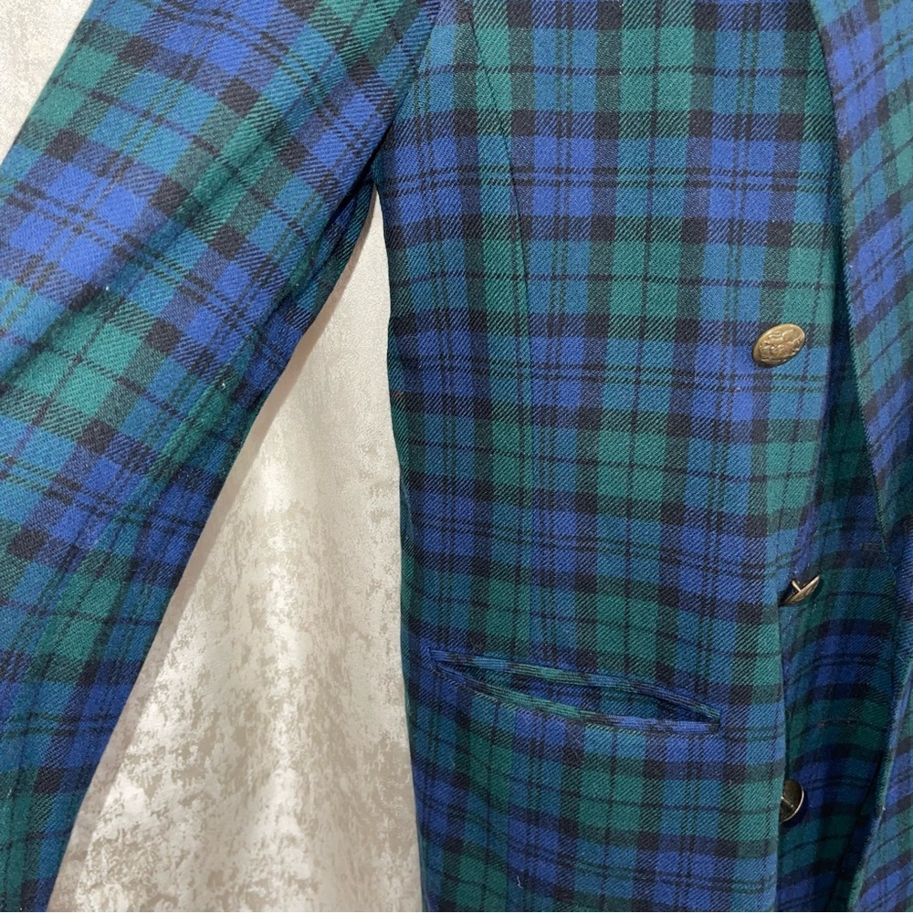 Pendleton Plaid Double-Breasted Blazer And Skirt … - image 5